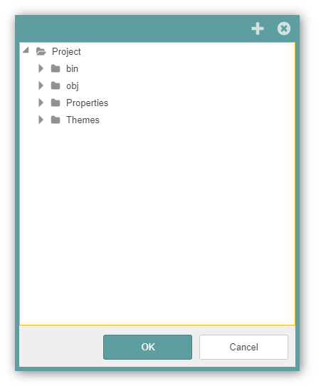 Customized FolderBrowserDialog with cadet blue theme applied